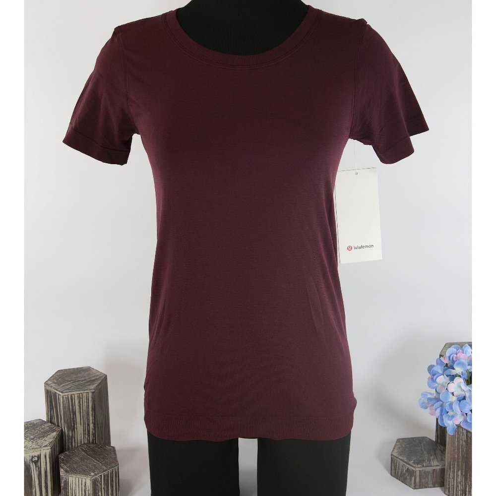 Lululemon Garnet Swiftly Relaxed Short Sleeve Top